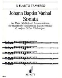  VANHAL J.B. SONATA G MAJOR OP10/1 FLUTE/VIOLIN+PIANO 