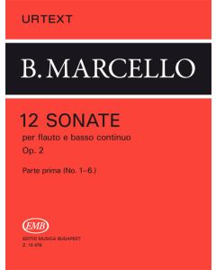  B. MARCELLO 12 SONATE per flauto e basso continuo OP2/1-6 FLUTE+PIANO EMB 