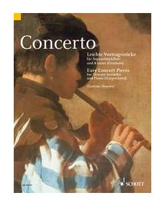 CONCERTO EASY CONCERT PIECES DESCANT RECORDER AND PIANO HEYENS 