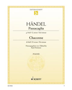  HÄNDEL PASSACAGLIA/CHACONNE PIANO 